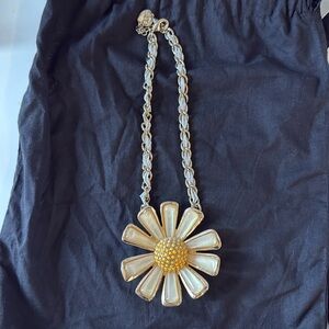 Large sunflower necklace